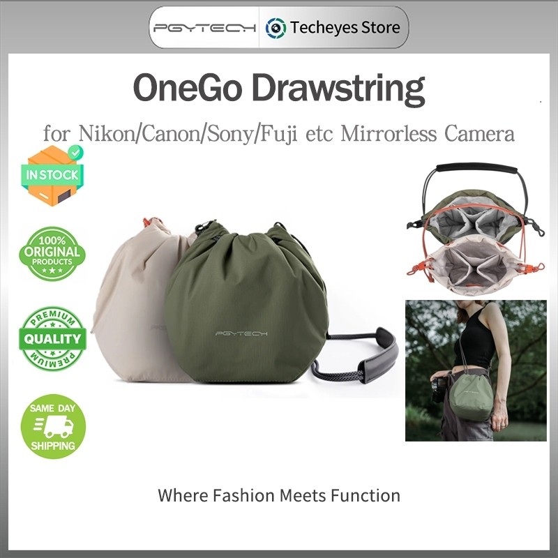 PGYTECH OneGo Drawstring กระเป๋ากล้องขนาดเล็กสําหรับกล้อง Mirrorless