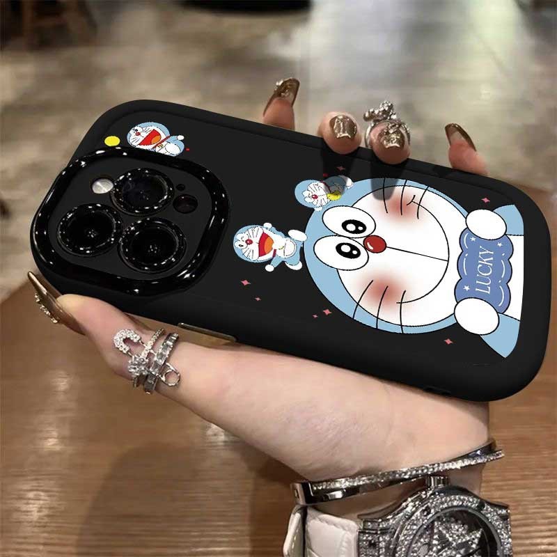 ญี่ปุ่นการ์ตูนโดราเอมอนน่ารักรวมทุกอย่างเคสนิ่มเข้ากันได้กับiPhone 16 13 14 12 15 11 PRO MAX 16PLUS 15PROโทรศัพท์มือถือป้องกันกรณี15PLUSป้องกันXR XS MAX 7/8PLUSกันกระแทก