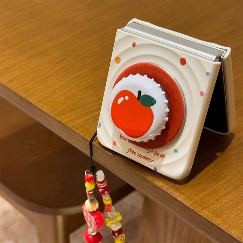 Samsung Galaxy Z Flip7 สีลายจุดฝาขวดแม่เหล็กดูดสําหรับเคสโทรศัพท์ purax mixflip/pocket2 Samsung Galaxy ZFlip6 Flip5 Flip4 กรณี