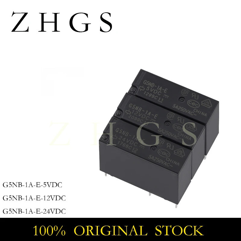 1-5PCS G5NB-1A-E-5VDC G5NB-1A-E-12VDC G5NB-1A-E-24VDC G5NB 1A E 5VDC 12VDC 24VDC 4P 5A Relay G5NB-1A