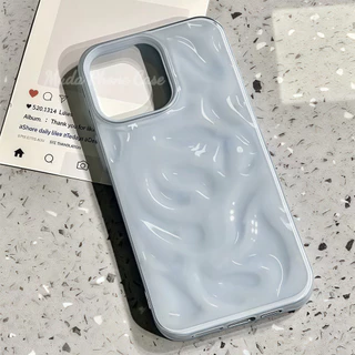 เคส จัดส่งในพื้นที่ เคสเหมือนอุกกาบาต มีสีสัน รอยย่น คลื่น สวย For IPhone16 15 13 12 11 6 7 8 plus Pro Promax X XR XS