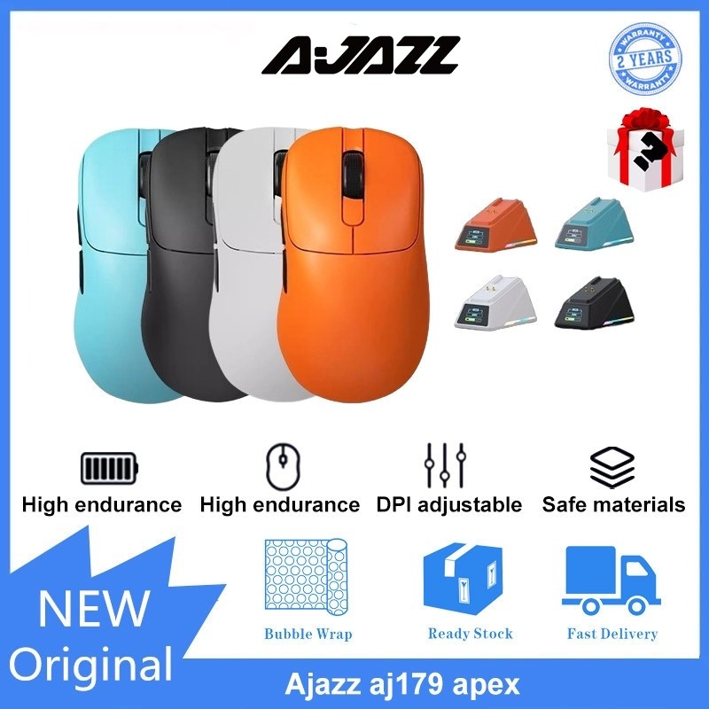 Ajazz aj179 apex เมาส์เกม Esports มือสองขวา PAW39503395แท่นชาร์จโปร