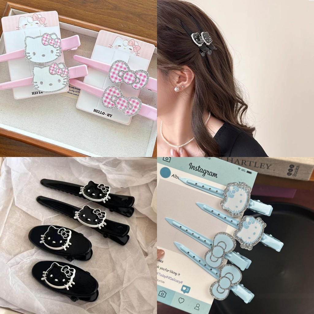 .Positioning clip for fluffy cartoon hair, simple straight style, side hairpins, makeup accessories