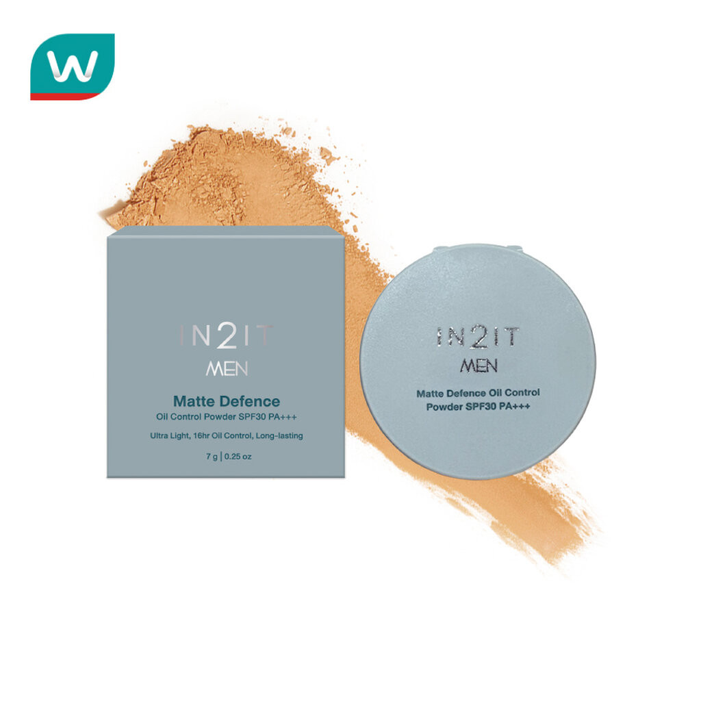 In 2 It อินทูอิท เมน แมตต์ ดีเฟนซ์ ออยล์ คอนโทรล พาวเดอร์ SPF30 PA+++ 7ก. 03 วอร์ม
