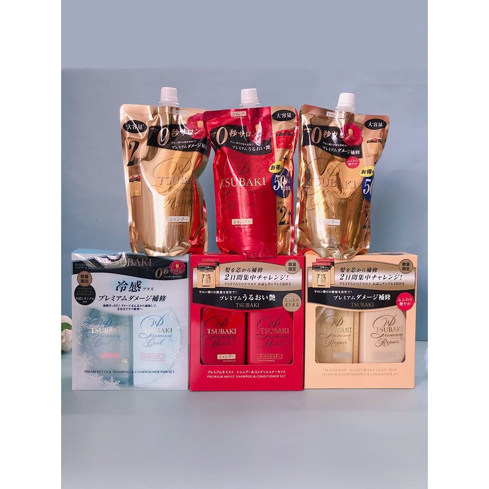 ญี่ปุ่นญี่ปุ่น TSUBAKI/SUBAKI สีแดง TSUBAKI Golden TSUBAKI ซิลิคอนฟรี Soft แชมพู Conditioner Camelli