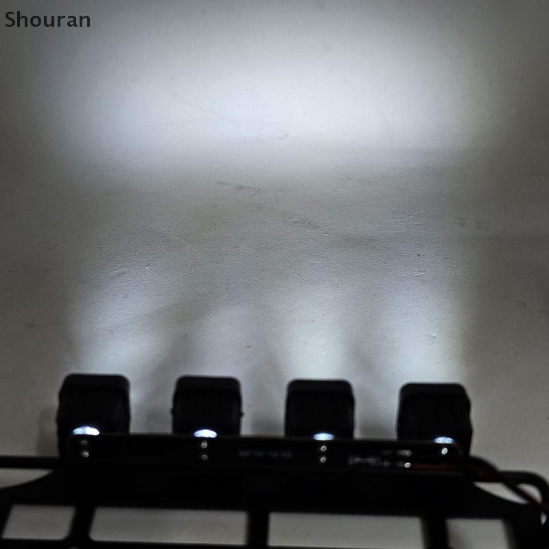 (niangben888) MN82 ชั้นวางสัมภาระโลหะหลังคาพร้อมไฟ LED รุ่น RC รถอะไหล่อัพเกรดอุปกรณ์เสริมชั้นวางหลั