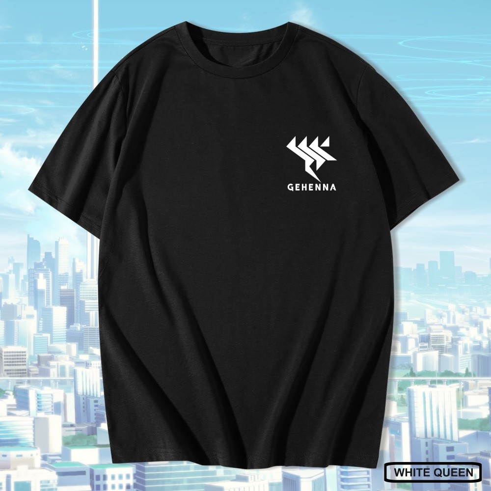 เสื้อยืด GEHENNA BLUE ARCHIVE - MENS & WOMENS DISTRO เสื้อยืด ANIME & GAME BLUE ARCHIVE LOGO GEHENNA