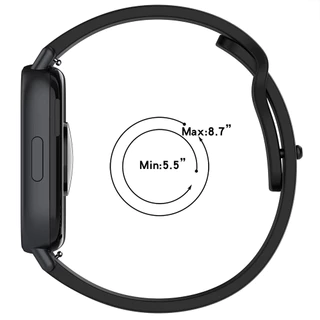 กรณี PC + สายซิลิโคน for Redmi Watch 5 Active/5 Lite สายยางข้อมือกระจกนิรภัยหน้าจอปกแข็ง for Xiaomi Redmi Watch 5 Active