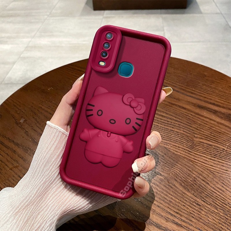 เคสซิลิโคนอ่อนนุ่มสําหรับ VIVO 1916 1901 1902 1904 1940 1906 1915 V1928A V1901 V1941A V1934A พร้อมขา