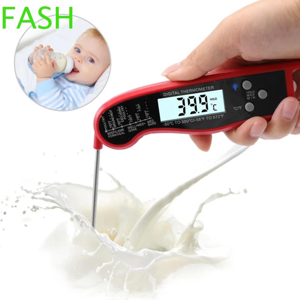 FASH Digital Temperature Probe, Probe เครื่องวัดอุณหภูมิอาหารกันน้ํา, เครื่องวัดอุณหภูมินมอ่านทันทีเ