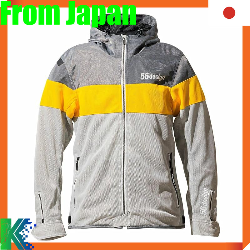[56design] BORDER MESH PARKA for Motorcycles - Riding Jacket in Various Colors and Sizes