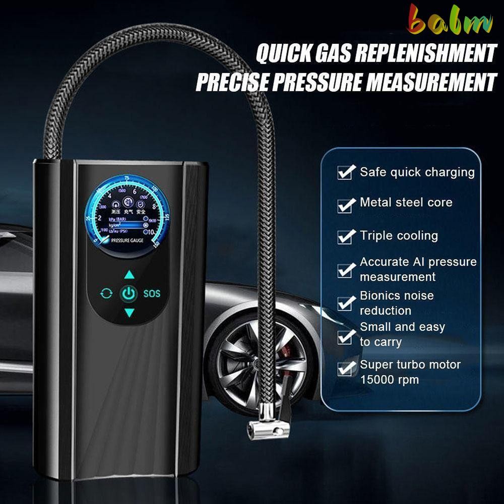 BALM รถ Inflator ปั๊มสําหรับรถจักรยานยนต์จักรยานเรือแบบพกพา Inflator Tyre Inflator
