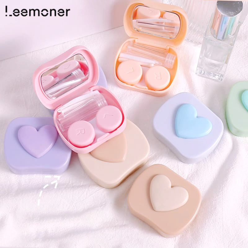 【Lemon】Portable Contact Lens Box Colored Contact Lens Contact Lens Box Companion Box Simple-LN