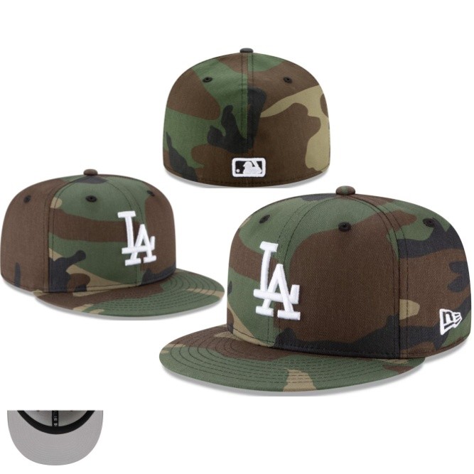 LOSANGELES Dodgers 59FIFTY Embroidered Cap สำหรับทั้งผู้ชายและผู้หญิง