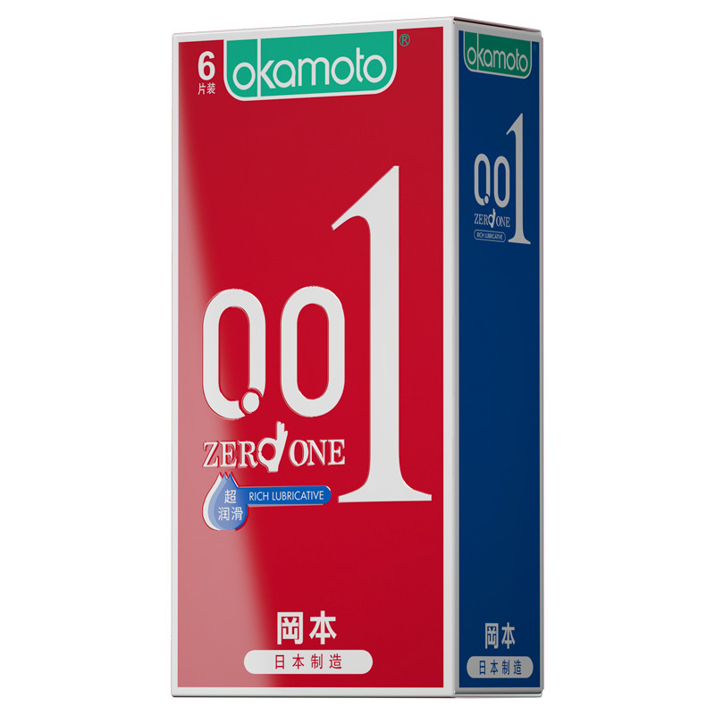 Okamoto 001 Ultra-Thin Ultra-Lubricated Condom for Men นําเข้าจากญี่ปุ่น Extremely 0.01 Flagship Sto