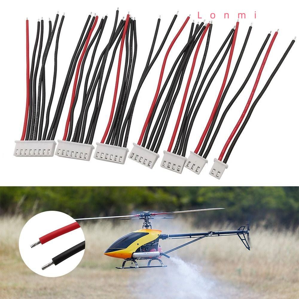 LONMI ขั้วต่อสายไฟ, 22AWG ซิลิโคน RC Lipo แบตเตอรี่ Balancer ปลั๊กชาร์จ, สายซิลิโคน 2.54 มม.Pitch 10 ซม.เครื่องบินรุ่น Lipo แบตเตอรี่ Balance สายชาร์จ – โปรปัง