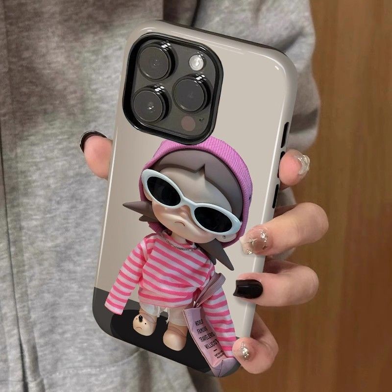 วัฒนธรรมเอเชียแนวโน้มร้องไห้เด็กช็อกทนเหมาะสําหรับiPhone 17PROMAX 16PROMAX 17AIRเปลือกแข็ง17PROสองชั