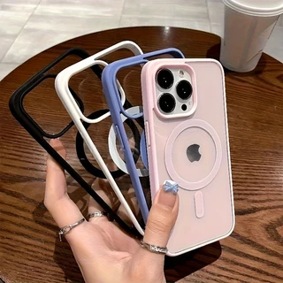 Magnetic เคส เคสไอโฟน 13 for iPHONE 11 15 12 14 เคสไอโฟน 16 pro max 15 ProMax case 12 13 Pro 11 โปร่งใส เคสโทรศัพท์