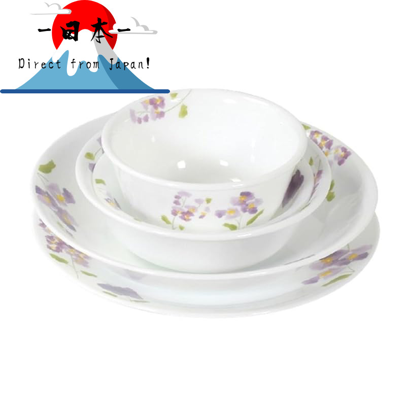 [Direct from Japan]
Corelle 5-Piece Set: Medium Plate, Deep Plate, Medium Bowl, Small Bowl, Versatil