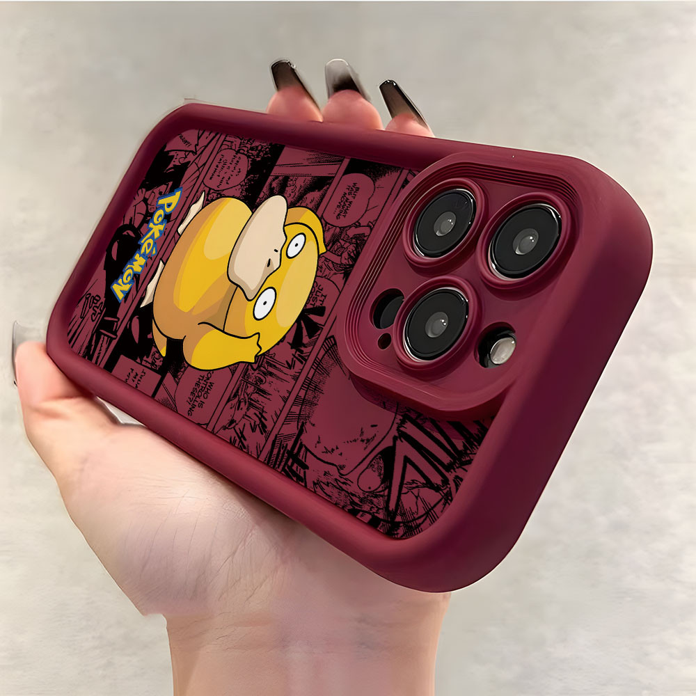 น่ารัก Psyduck Monster Comic Casing สําหรับ OPPO Reno 14 13 12 11 F 10 8 7 6 5 4 3 2 T Z Pro Plus 4G