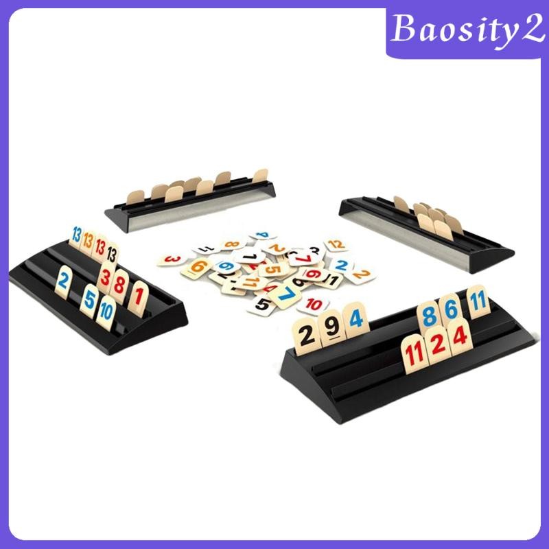 [Baosity2] Rummy Tile Mahjong Digital Game Classic Board Game Card Set Classic Rummy Game for Adult 