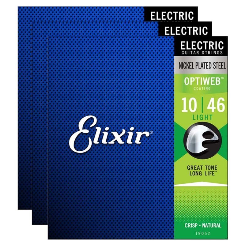 Elixir 19052 Optiweb สายกีตาร์ไฟฟ้า 10-46