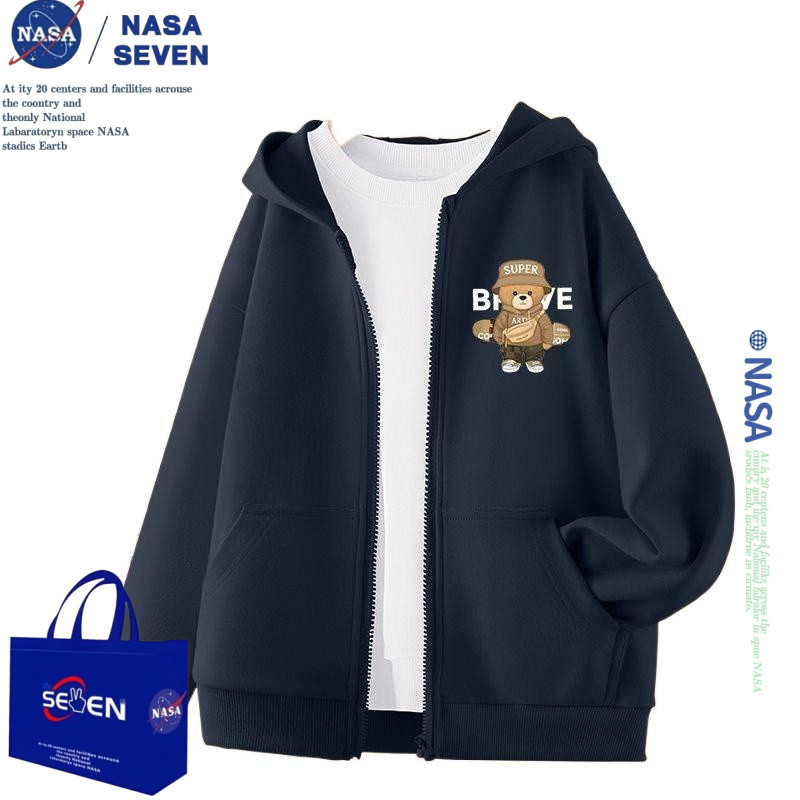 เสื้อกันหนาวแบบขนแกะสำหรับเด็ก ออกแบบการ์ตูนน่ารัก พิมพ์ลายหมี อุ่นสบาย ในขนาดต่างๆ จากไซส์เล็กถึงกลาง