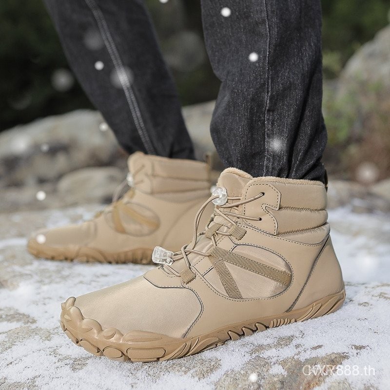 Men's and Women's New Anti-Slip Snow Boots Wide Toe Winter Cotton Shoes K6JW O9JT