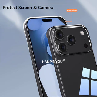 หรูหราชุบเคสโทรศัพท์ใสไร้กรอบสําหรับ Apple iPhone 17 Pro Max 17 Air Ultra Thin Protector Macro Pore Hard PC ฝาครอบ Shell