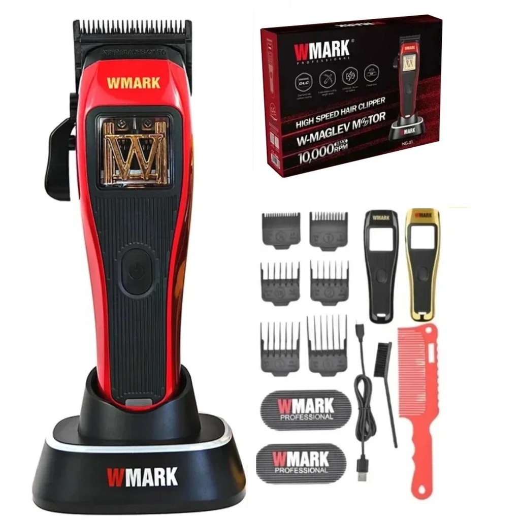 WMARK NG X1 Magnetic Vector Motor Professional Hair Clipper 10000RPM High Power Hair Trimmer สําหรับ