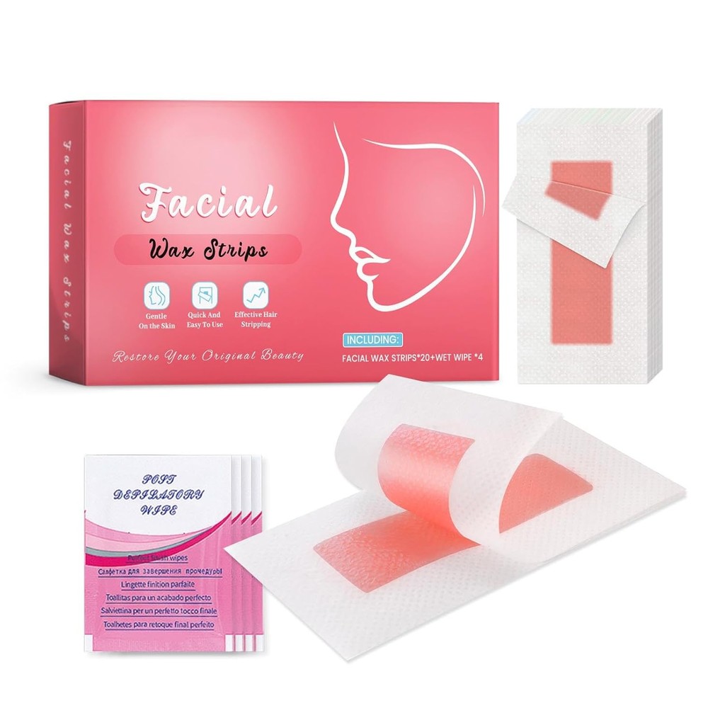 Wax Strips, Hair Removal, Cold Wax Strips Face, Hair Removal for the Face, Wax Strips Set, Lips & Ey