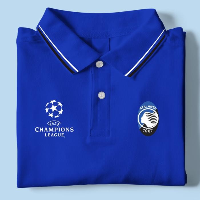 Polo Atalanta Ucl - เสื้อโปโลคอปก Jersey Football Home away 3rd - PL BLACK, M