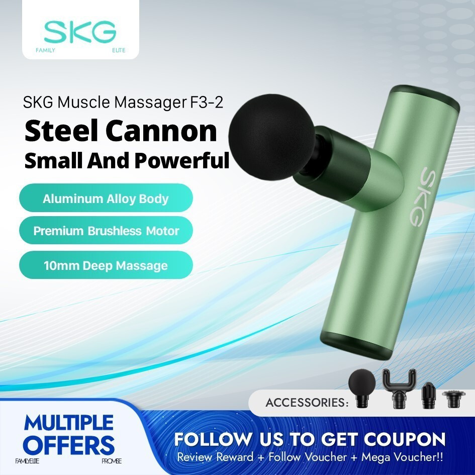 SKG F3 GEN2 Fascia Body Massager ประคบร้อนบรรเทากล้ามเนื้อและกําจัดกรดแลคติก AccumulationHT99 KNMX