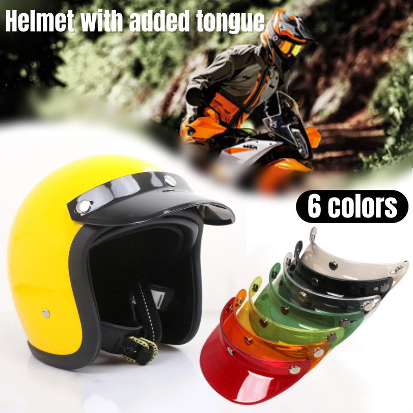 1 PC หมวกกันน็อครถจักรยานยนต์ Triple-Buckle Sun Visor และที่ถอดออกได้ Visor สําหรับกลางแจ้ง<XJTH8.27>