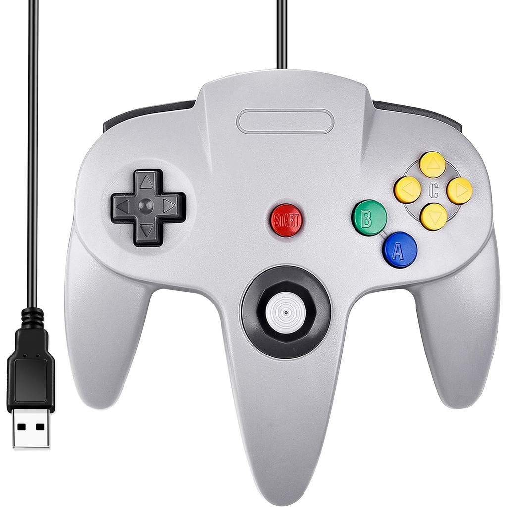 คลาสสิก N64 Controller, N64 แบบมีสาย USB PC เกม pad จอยสติ๊ก, N64 บิต USB แบบมีสายเกม Stick Joy pad 