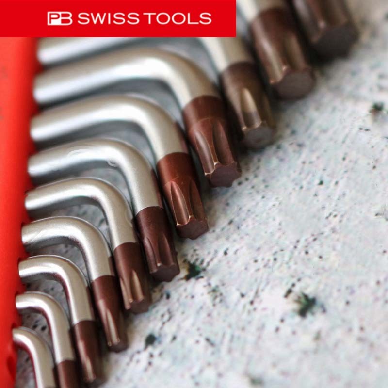 SWISS Original PB SWISS TOOLS ประแจหกเหลี่ยม Flower Star Torx ประแจ PB 410.ชุดเอชซีรีย์