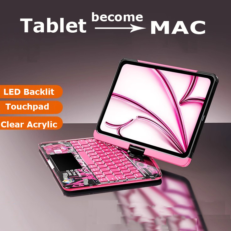 7 สีคีย์บอร์ดสําหรับ IPad Mini 7 2024 A2993 A2995 A2996 Mini A17 Pro Gen IPad Mini 6th Gen 2021 A256