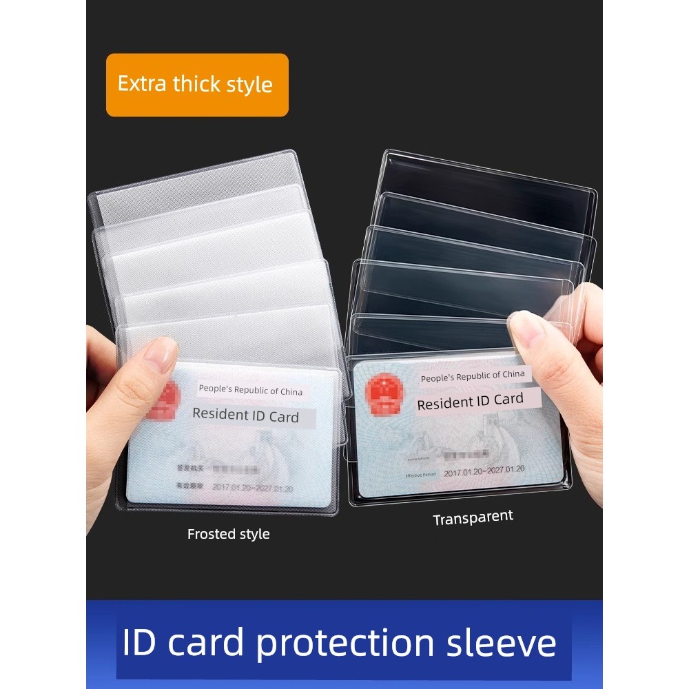 Cardholder cardholder หนาโปร่งใส Frosted Anti-Magnetic Social Security Bank ผู้ถือบัตร