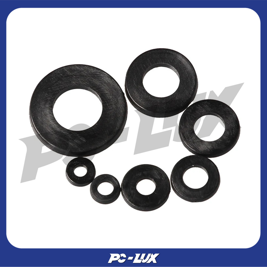 ยางไนล่อนสีดำแบนแหวน M2 - M8 จำนวน 364 ชิ้น