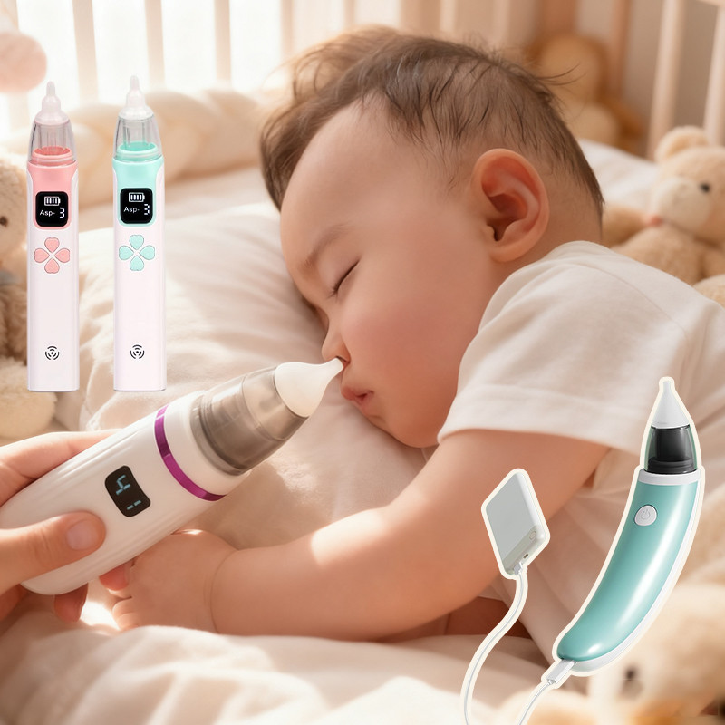 ครื่องดูดน้ำมูกเด็กไร้สาย 5 ระดับ 3 หัวดูด เสียงเงียบ พกพาได้ ชาร์จ USB ใช้ง่าย ปลอดภัย สำหรับทารกแรกเกิด