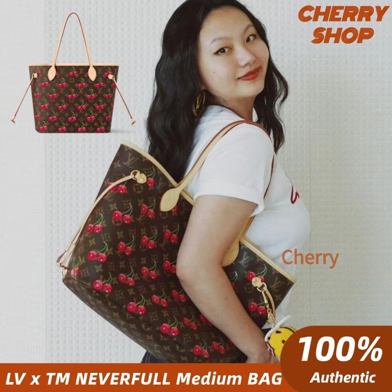 Louis Vuitton LV TM NEVERFULL Medium Cherry Women's Shopping Bag