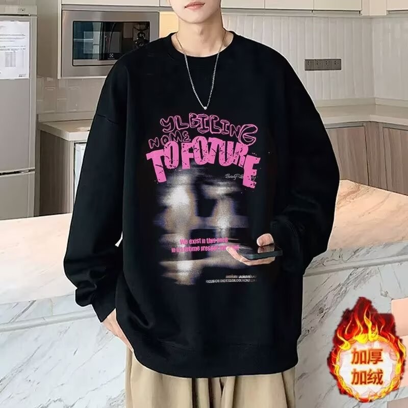 COD 2025B8-24-TOF Two-Person Back Lettering Chinese Cotton Round Neck Velvet P28 Thin P26new23 K98U
