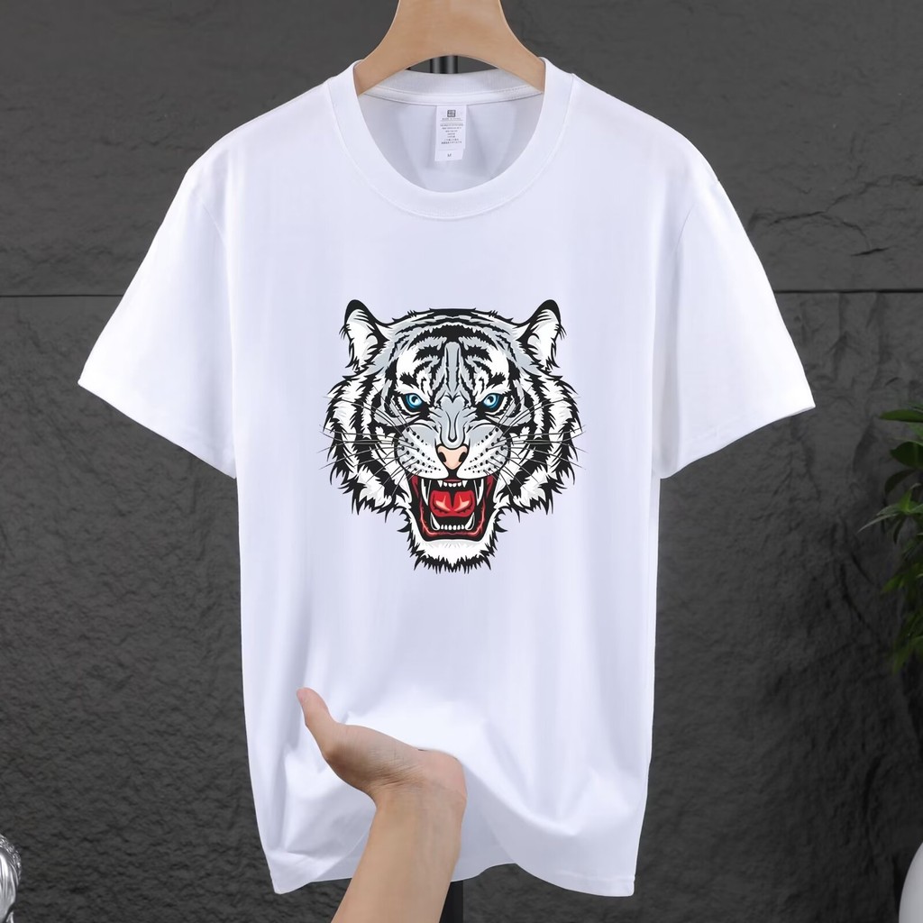 2025 NEW 20252024 New Summer Thin Elastic Short Sleeve T-Shirt Men's Half Sleeve Loose Fit Clothing 
