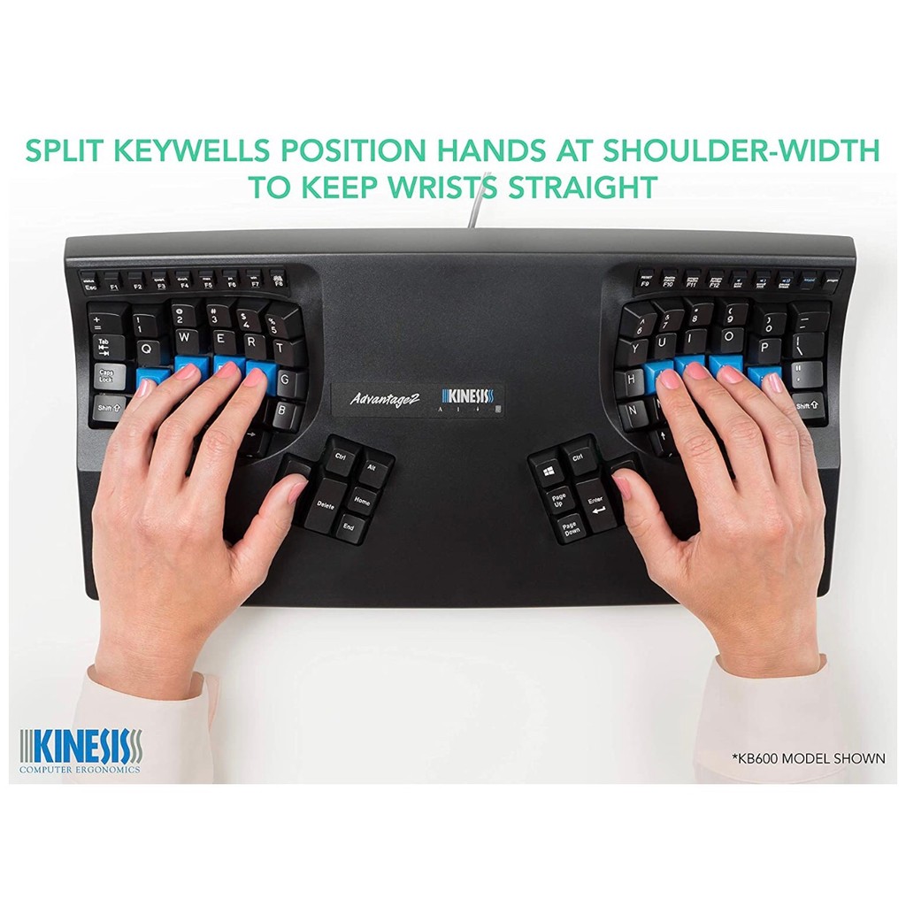 Kinesis Advantage 2 Ergonomic Keyboard KB600 Mechanical Keyboard Cherry Switch Brown Switch