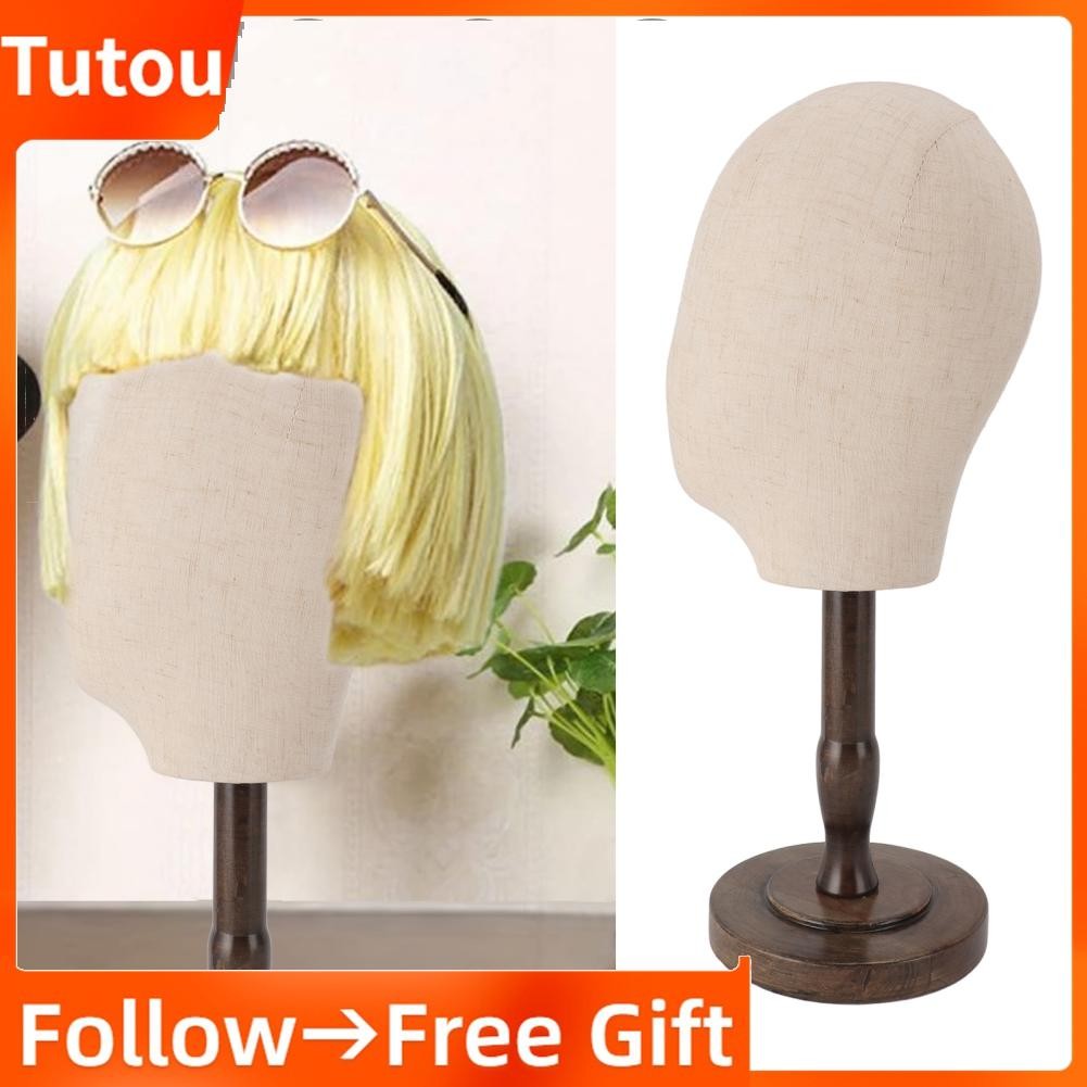 Tutoushop Tutoushop-th PSSopp Mannequin Head Wig Holder Portable Stand Stand สัดส่วนการแสดงผลที่เสถี