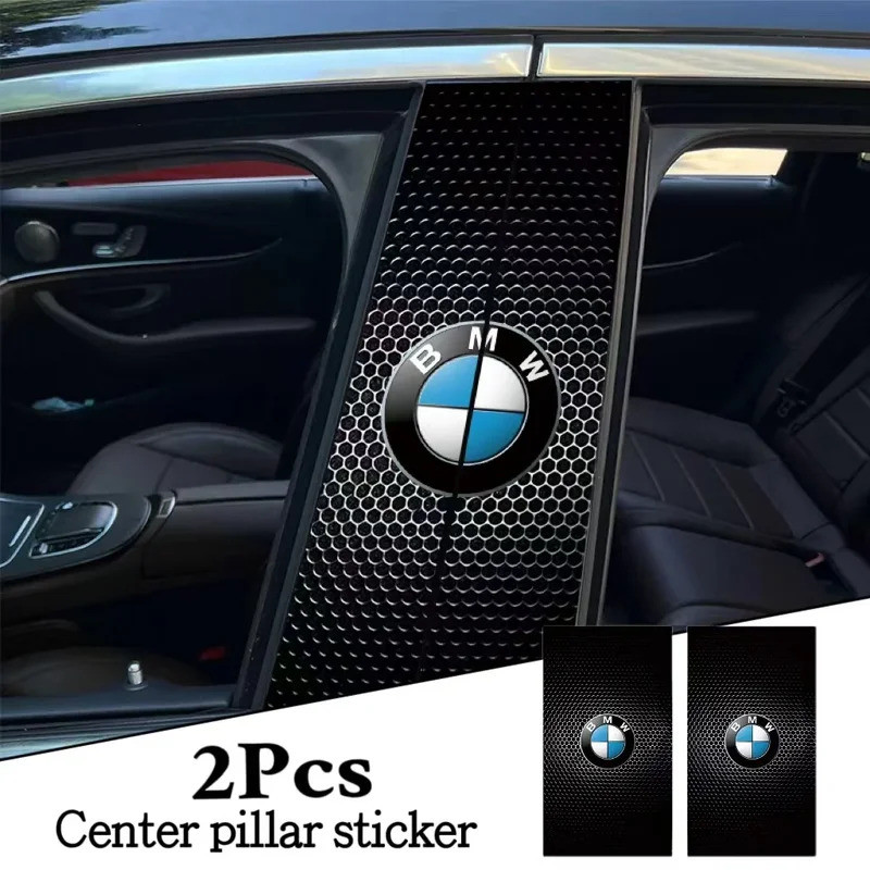 รถคอลัมน์กลางสติกเกอร์ตกแต่งคอลัมน์กลาง Creative สําหรับ BMW X1 X2 X3 X5 X4 X6 X7 iX3 F20 F10 F07 E7