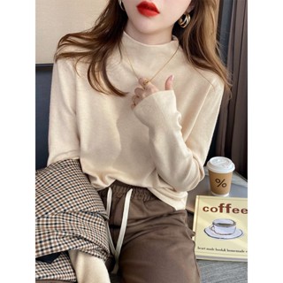 เสื้อถักแขนยาวสไตล์ใหม่สำหรับฤดูใบไม้ร่วงและฤดูหนาว ใส่แล้วผ…