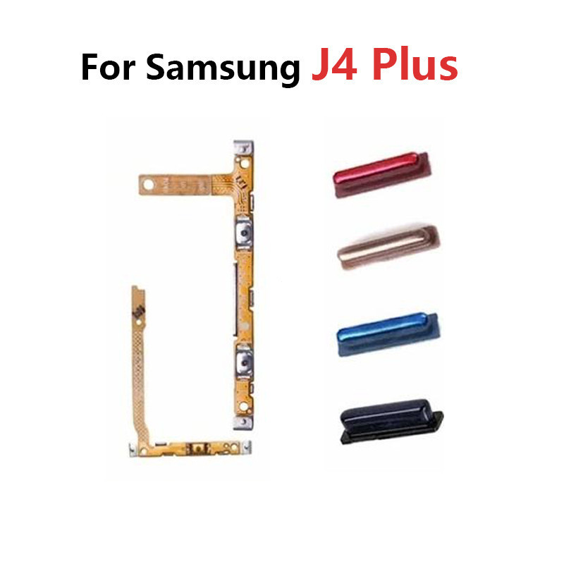 เปิดไฟปิด ปุ่มสวิตช์ระดับเสียง Flex Cable สําหรับ Samsung Galaxy J4 Plus/J6 Plus