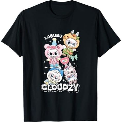 10o-5XL เสื้อยืดผู้ใหญ่ตลกฮาโลวีน Cloudzy Labubu Lover สําหรับผู้ชายผู้หญิงเสื้อยืดเด็ก 93O
