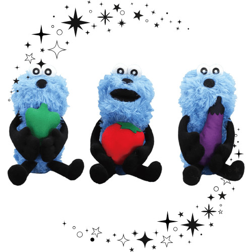 【ตรงจากประเทศญี่ปุ่น】ป puppet sunsun ตุ๊กตาผัก ชุดทั้งหมด 3 ชนิด ขนาดประมาณ 19 ซม.